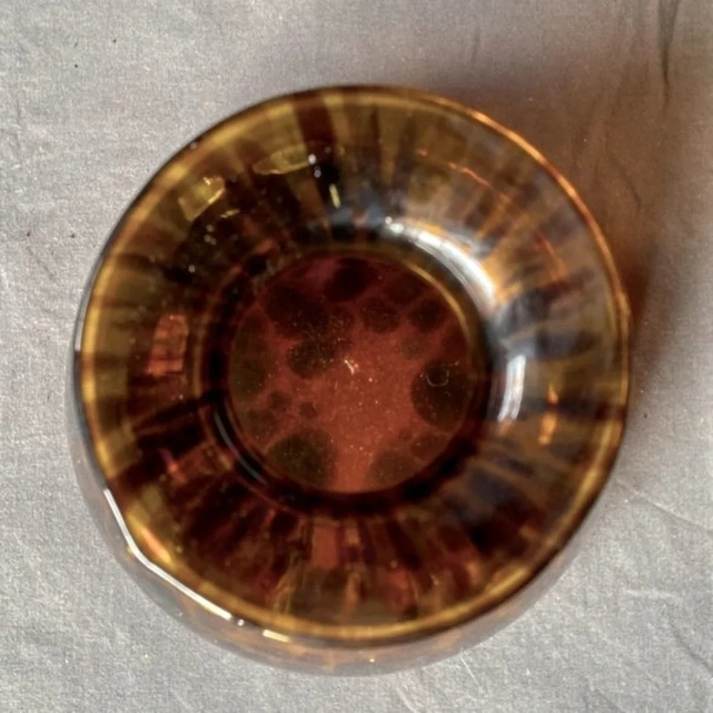 Maestri Vetrai Tortoiseshell Handblown Glass Vase